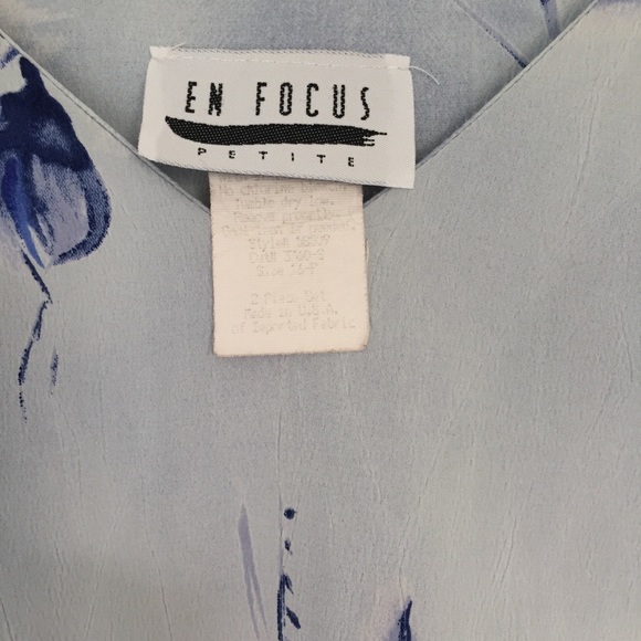 90s midi sundress, tank top, blue flower, light - Picture 4 of 8